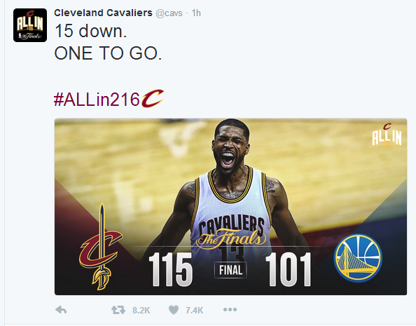 1466140311786020.png NBA总决赛迎来抢七,各大招牌场外抢曝光,看看他们社交媒体都发了啥